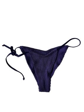 BOUND by Bond-Eye Australia Crinkle Side-Tie Bikini Bottom Purple One Size